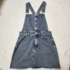 GORGE 夏服 レディース デニムジャンパースカート ミニ丈 台形 春夏秋