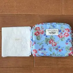 ローラアシュレイ　ポーチとハンカチ