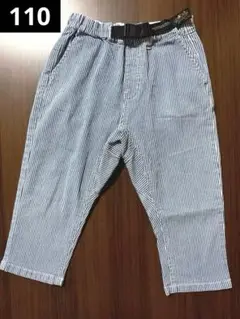 【F.O.KIDS】爽やかな ストライプ パンツ　110cm