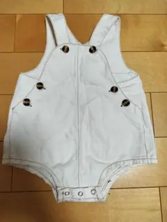 コノハ ホワイト サロペットロンパース