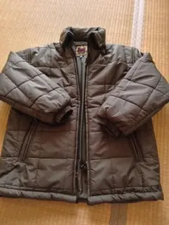 ダークグリーン キルティングジャンパーM