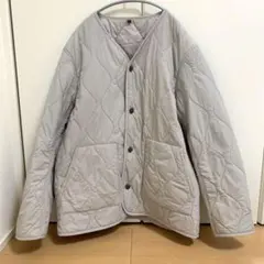 無印良品 紳士 ふんわり中わた 撥水キルトジャケット L
