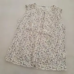 IENA ブラウス ノースリーブ シャツ 花柄 総柄 上品