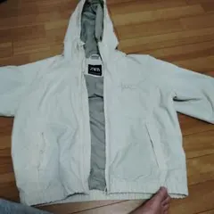 ZARA ホワイト フード付きジャケット152センチ
