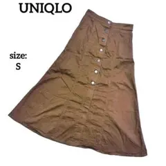 ユニクロ ロングスカート フレア 春夏 カジュアル Aライン シンプル S
