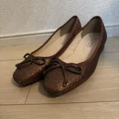 NICE CLAUP グリッター バレエシューズ Sサイズのサムネイル