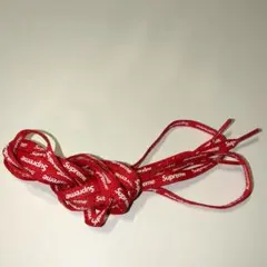 Supreme ロゴ入り レッドシューレース26.5センチ