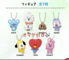 KURA×BT21キーホルダー全7種おまけ付き（缶バッチ、アクリルステッカー）