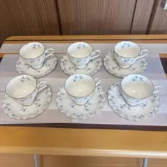 HOYA ホーヤ flash ivory カップ&ソーサー6客セット