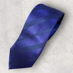 ORIHICA パープル　紫　ネクタイ　シルク100％　ストライプ　オリヒカ