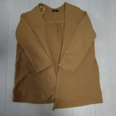キャメル色調 カーディガン 長袖