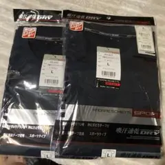 ANDARE SCHIETTI 半袖Tシャツ L ネイビー 2枚セット