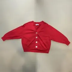 HUMAN WOMAN ボタニカルダイニットカーディガン　Ｍ