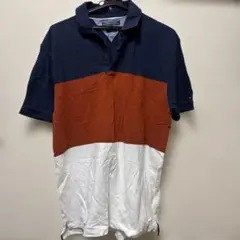 Tommy Hilfiger ポロシャツ XLサイズ ネイビー/オレンジ