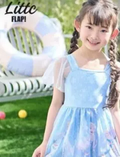 新品タグ付き　定価3520 Littc エルサ　水着 130cm アナと雪の女王