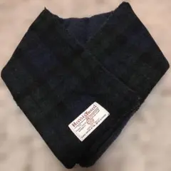 Harris Tweed マフラー グリーン系タータンチェックユニセックス