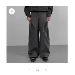 baovicto スラックス　サイズ1 BAOVICTO*日本未入荷*プリーツデザイン/変形ワイドパンツ