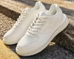 ホワイト スニーカー 合成皮革