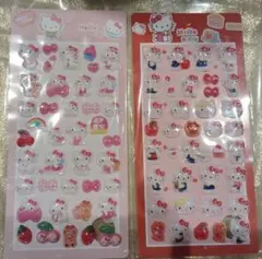 ハローキティ ぷくぷくシール 2シートセット