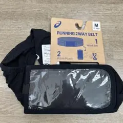 ASICS ランニング 2WAY ウエストベルト M