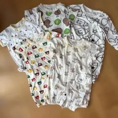 【まとめ売り】ベビーロンパース70サイズ5点セット/petit mainのサムネイル