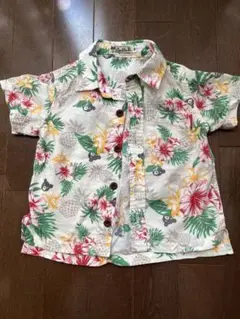 ミキハウス　ダブルビー　アロハシャツ 90