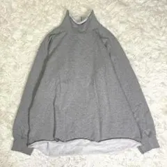 WALLA WALLA SPORT XL ハイネック スウェット 綿 グレー