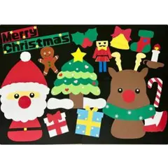 壁面飾り　クリスマス壁面　サンタ壁面　雪だるま壁面　冬壁面　12月壁面