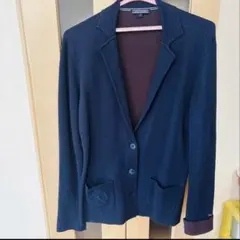 TOMMY HILFIGER ダークブルー テーラードジャケット Lのサムネイル
