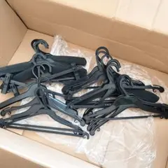 24本まとめ ブラック 衣類ハンガーセット