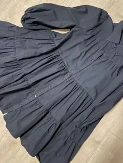 ボリュームティアードシャツワンピース