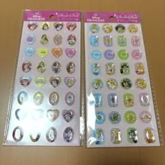 ディズニープリンセス　ストーンシール２種類セット　セリア　Seria