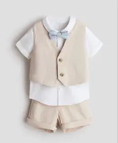 H&M ベビー服 リネンブレンド ドレッシー4アイテムセット