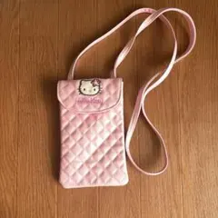 Hello Kitty キルティングポーチ ピンクのサムネイル