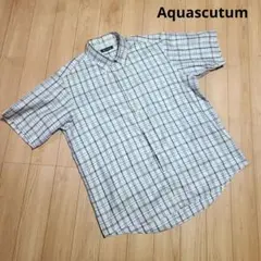 aquascutum アクアスキュータム チェック ボタンダウンシャツ 3Lのサムネイル