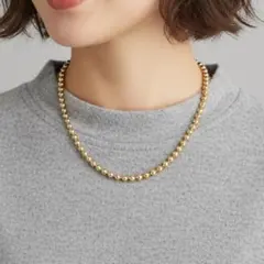 新品 ボール チェーン ネックレス4mm ゴールド サージカルステンレス