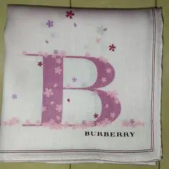バーバリーハンカチ（お花、B）