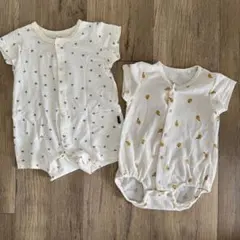 西松屋 半袖ロンパース 2点セット