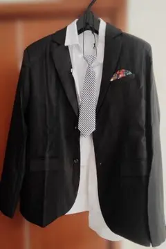 【ブランド: D.IIZOO】フォーマルスーツ ゆったりサイズ170 5点セット