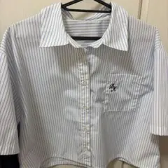 Honeys ストライプ 半袖シャツ Lサイズ
