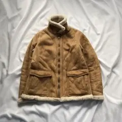 00s vintage 短丈 ボア ムートンジャケット グランジ y2k