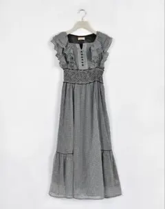 アンミール AnMILLE ギンガムフリルOP