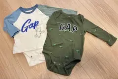 GAP ロンパース 2枚セット 男の子 80cm 長袖