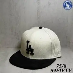 海外限定】 ドジャース 59FIFTY ツートン コーデュロイ 75/8 ①
