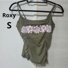 ⭐Roxy【S】ロキシー　フラワー刺繍キャミソール