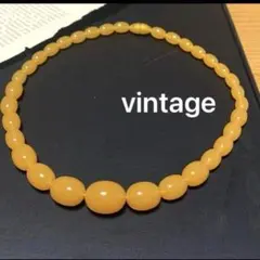 ヴィンテージ　琥珀？ネックレス