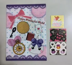 サン宝石　ほっぺちゃん　ミニクリアファイル　シール3枚セット