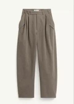 ZARA ワイドレッグ　ウール混　ワイドパンツ　S