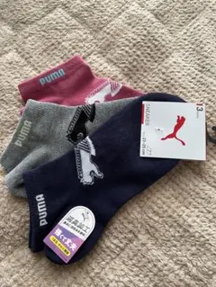 PUMA スニーカーソックス 3足セット 23-25cm