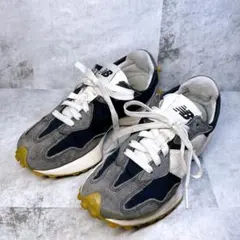 【ニューバランス】(23.5㎝) 327 スニーカー グレー ネイビー